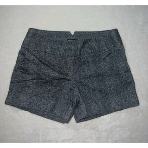Express‎ Women's Size 6 Gray Woven Shorts Pockets Casual Business Cuffed Y2K